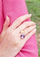 Vicenza - Piazzetta Palladio 2 - Anillo Marco Bicego Mujer Jaipur in Oro amarillo Quarzo AB586-QG01 - AB586-QG01